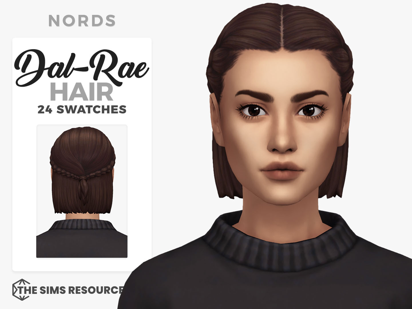 Dal-Rae Sims 4 CC Hair