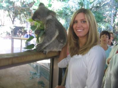 Carrie with koala