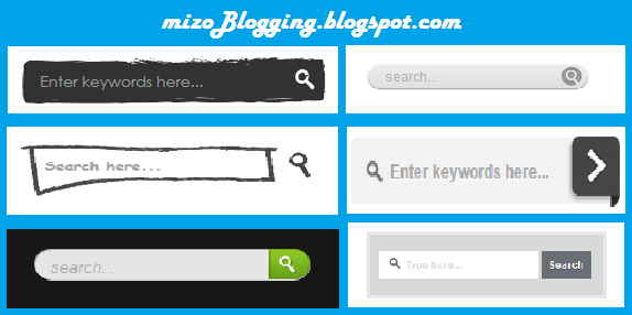 6 cool custom search boxes for blogger