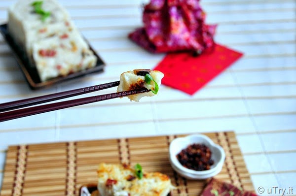 Chinese Turnip Cakes (港式臘味蘿蔔糕)   http://uTry.it