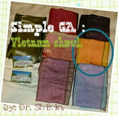 ❤ Simple GA: Vietnam Shawl By Dr Shikin ❤