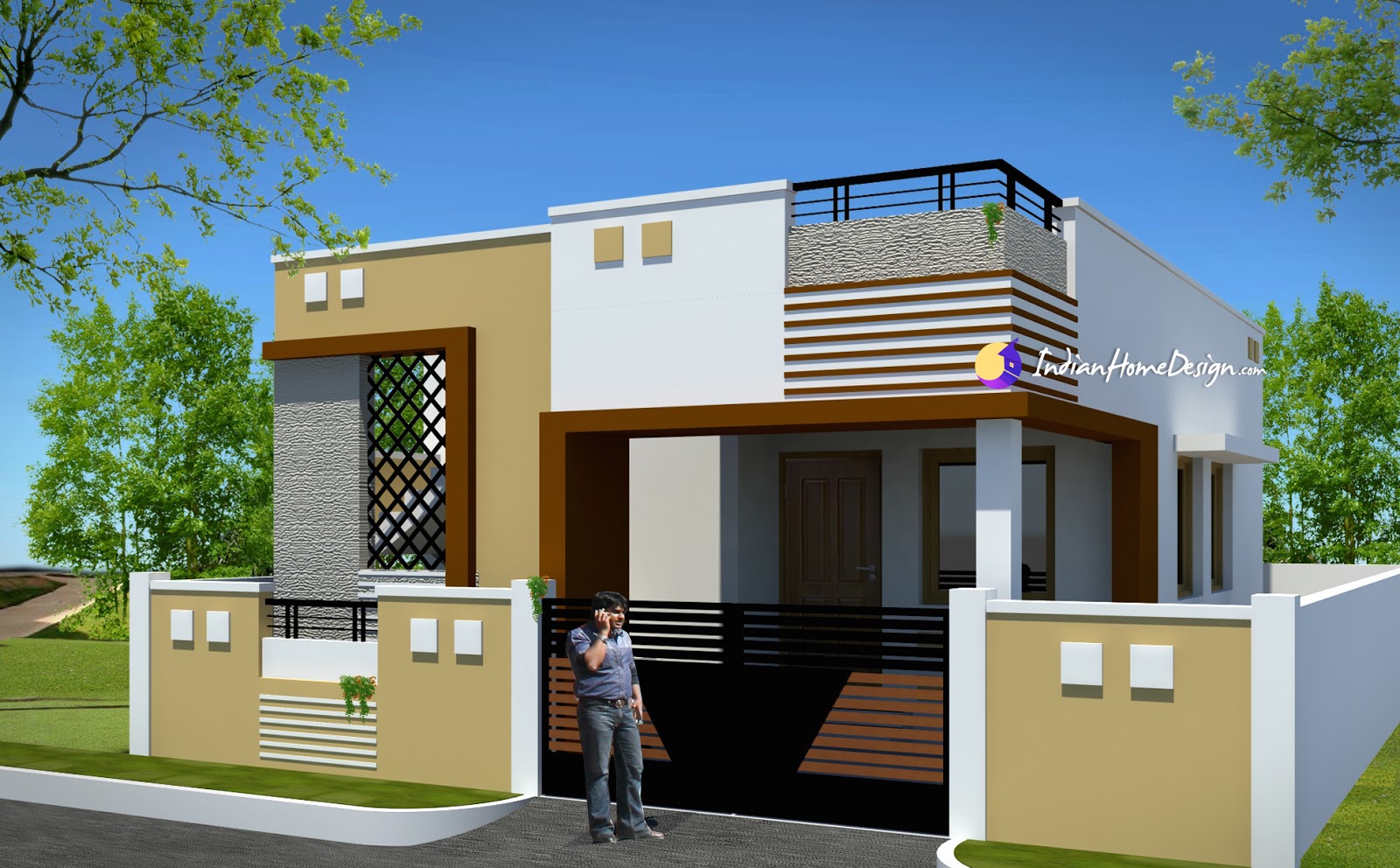 Contemporary Low cost 800  sqft 2 Bhk Tamil  Nadu  Low cost 