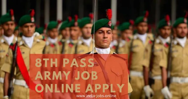 8th pass army job online apply