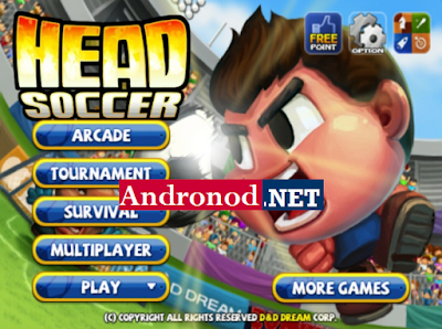 Head Soccer v6.0.8 Mod Apk+Data Obb Terbaru (Mod Money)