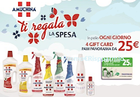 Logo Amuchina: vinci 36 gift Card PAM-Panorama del valore di € 25! Anticipazione