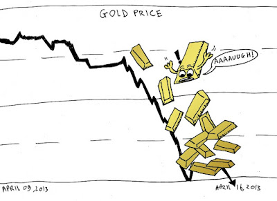 price of gold falls webcomic from the binary options news of april 16, 2013