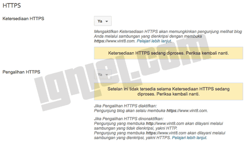 Kesalahan Blogger Tidak Bisa Aktifkan HTTPS