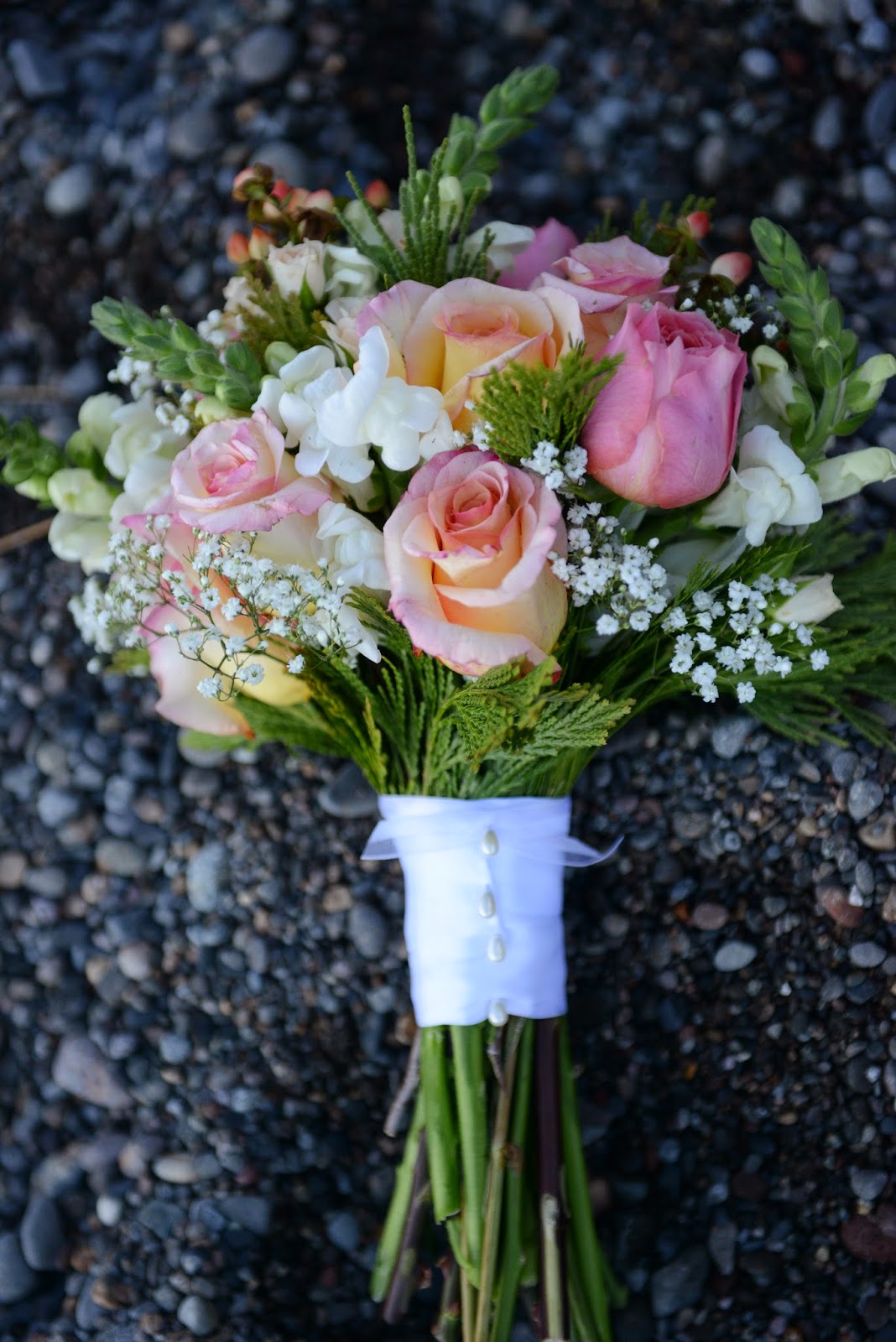 Pastel Pink Bridal Bouquet / Sierra Bridal and Blooms / Take the Cake Events