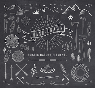 Hand-Drawn Rustic Elements