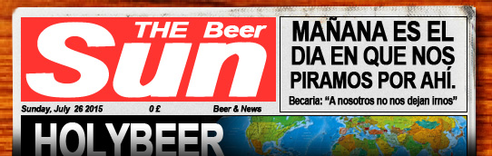 Dominical de verano con noticas sobre cerveza. Pulsa aquí si no te carga para leer el periódico