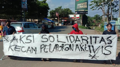 Musa Weliansyah Polisikan Aktivis, Mahasiswa Gelar Aksi Solidaritas