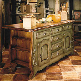 Country Style Kitchen Islands