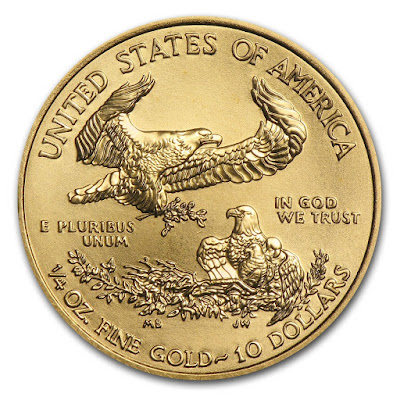 2017 1/4 oz Gold American Eagle BU Gold Brilliant Uncirculated