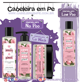 Shampoo (Low Poo), Condicionador, Máscara e Creme de Limpeza (Liberados para No Poo e Co Wash) - Manteiga de Murumuru e Rosa - Love, Beauty and Planet