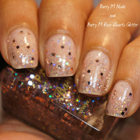 NailaDay: Barry M Nude and Barry M Rose Quartz Glitter