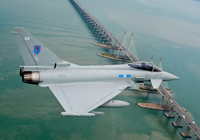 Eurofighter Typhoon of Royal Air Force in Malaysia