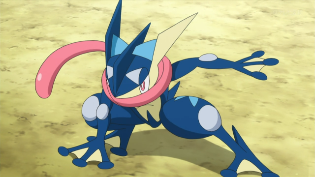 Pokemon Greninja, znany w Japonii jako Gekkouga