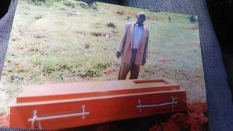  Photos: Shock as 93-year-old Kenyan man singlehandedly buries his late wife following family disagreement over where she would be buried