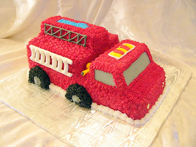 Fire Truck Cake -- Take II