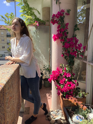 Balcony with flowers