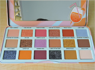 Close up of closed Too Faced’s Italian Spritz Eyeshadow palette