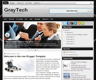 GrayTech Blogger Template