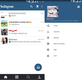 BBM Mod Theme Instagram Versi 2.13.1.14 Apk