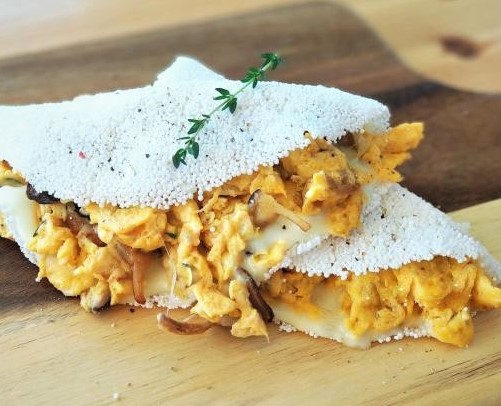 Tapioca recipe with scrambled egg