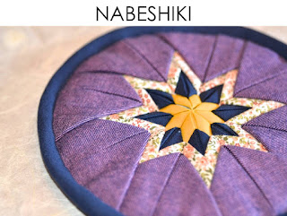 Teekannenuntersetzer Topfuntersetzer Nabeshiki aus japanischen Stoffen von Noriko handmade, japanisch, Japan, handgemacht, Einzelstück, Unikat, Design, Falttechnik, ARD Buffet