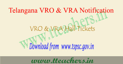 TS VRO exam hall ticket 2017 download, Telangana vra hall tickets