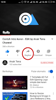 Cara Cepat Menyimpan video Youtube ke Gallery