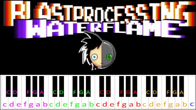 Blast processing by Waterflame Piano / Keyboard Easy Letter Notes for Beginners