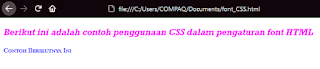 Cara Merubah Warna Teks dan Jenis Font di HTML