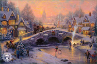 Thomas Kinkade Christmas Wallpaper