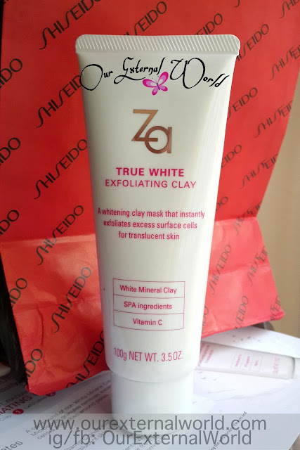 Za True White Exfoliating Clay Review, Shiseido
