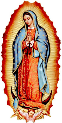 Imagen Virgen de Guadalupe con las manos juntas