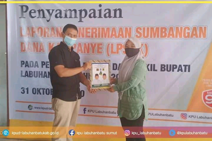 Ini Laporan Dana Kampanye Lima Paslon Bupati dan Wakil Bupati Labuhanbatu Yang Disampaikan Ke KPU Labuhanbatu