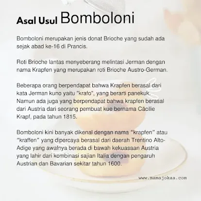 sejarah  bomboloni