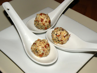 Mini Herb and Hazelnut Goat Cheese Balls