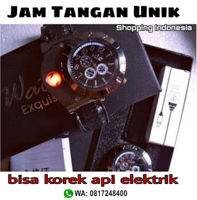 jam tangan korek api, Jam Tangan Unik bisa korek api elektrik dengan model elegance utk pria , lighter electrik watch , jam tangan pria