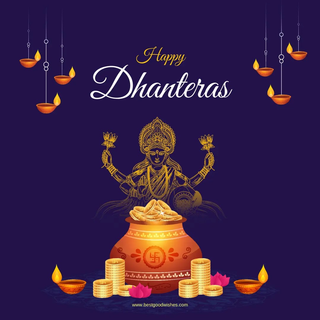 Happy Dhanteras Wishes, Quotes, Messages, Greetings, Images, Facebook and WhatsApp status