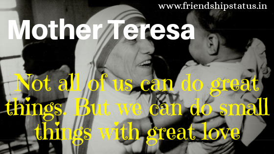 Mother Teresa Quotes on Charity