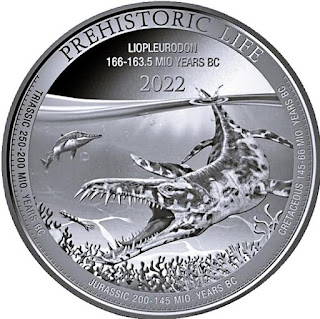 Silver Congo 2022 -Prehistoric Life - LiopleurodonSilver Congo 2022 -Prehistoric Life - Liopleurodon
