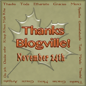 Thanks Blogville blog hop badge