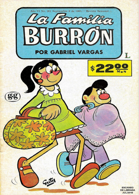 REVISTA INTERACTIVA ONLINE  LA FAMILIA BURRÓN No. 261  AÑO 1983
