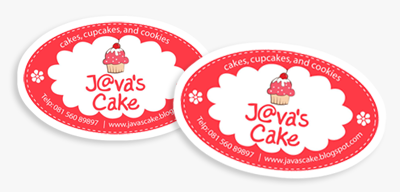 Stiker java's cake ~ template manis.com