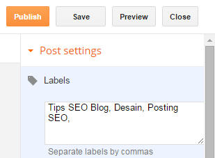 Label Posting Blog