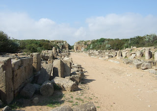 Blick in Richtung Nordtor / nördliche Verteidigungsanlagen der Akropolis