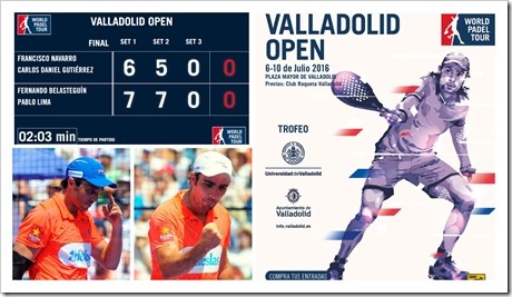 Belasteguín-Lima Campeones en WPT Valladolid Open 2016. Los número 1 pueden con todo.