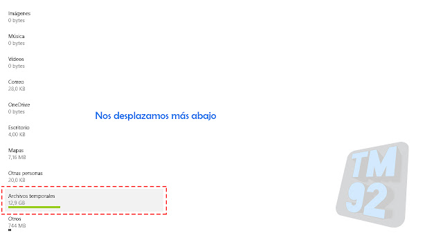liberar espacio en windows 10 archivos temporales